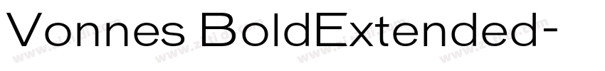 Vonnes BoldExtended字体转换